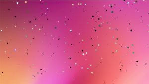 Buy Confetti video on purple background