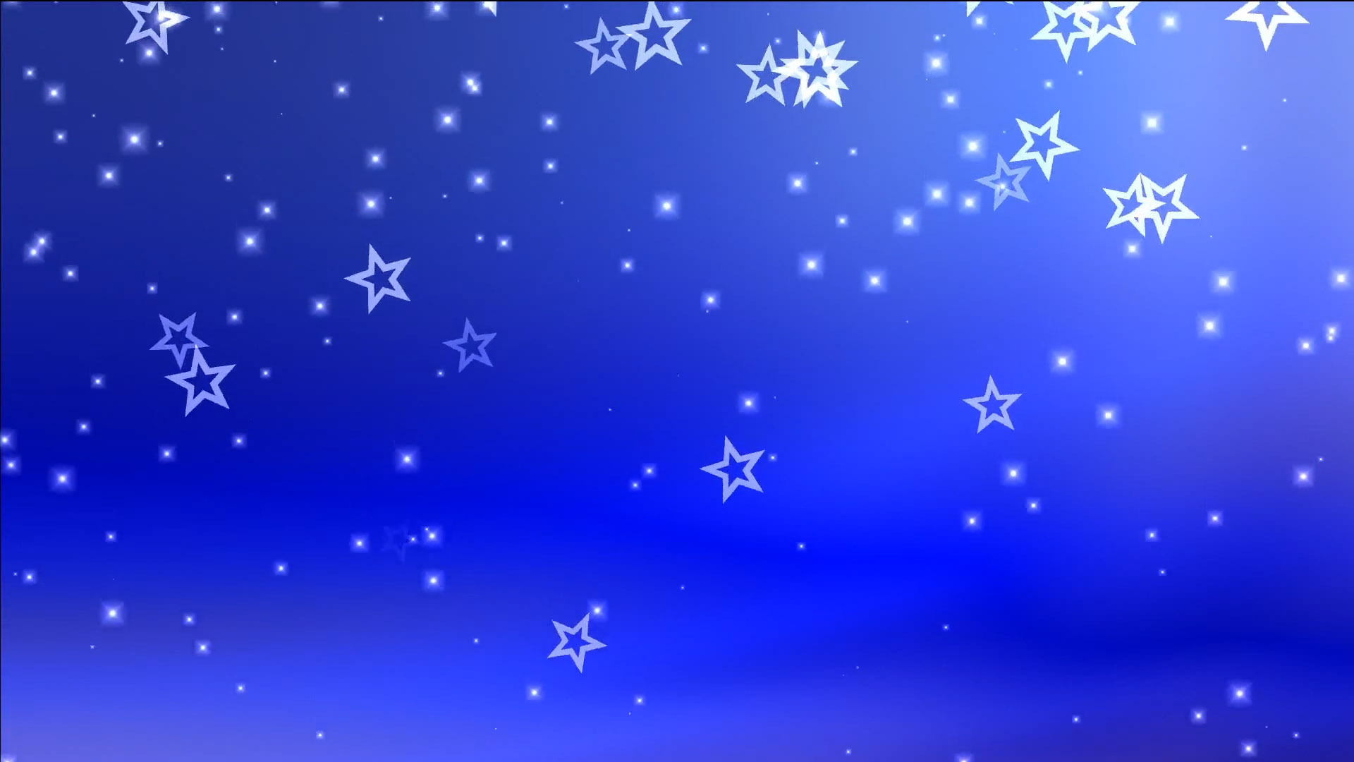 Buy animated falling ☆ stars & particles video on blue background.