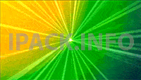 Buy Animated abstract lights video on green background